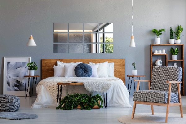 Carrelage miroir mural 6 pce 30x16 cm