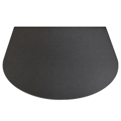 Tapis de protection semi-ovale pour barbecue 80x70 cm