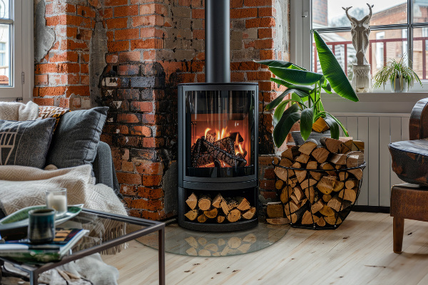 Plaque de sol en verre pour poêle 100x100 cm