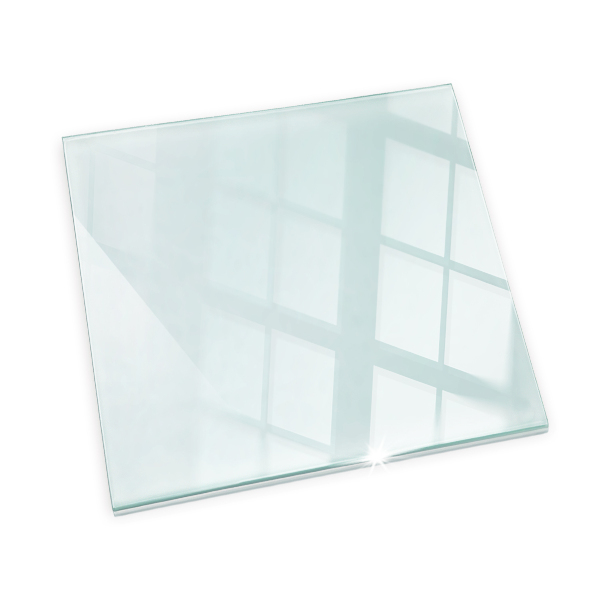 Plaque de sol en verre pour poêle 60x60 cm