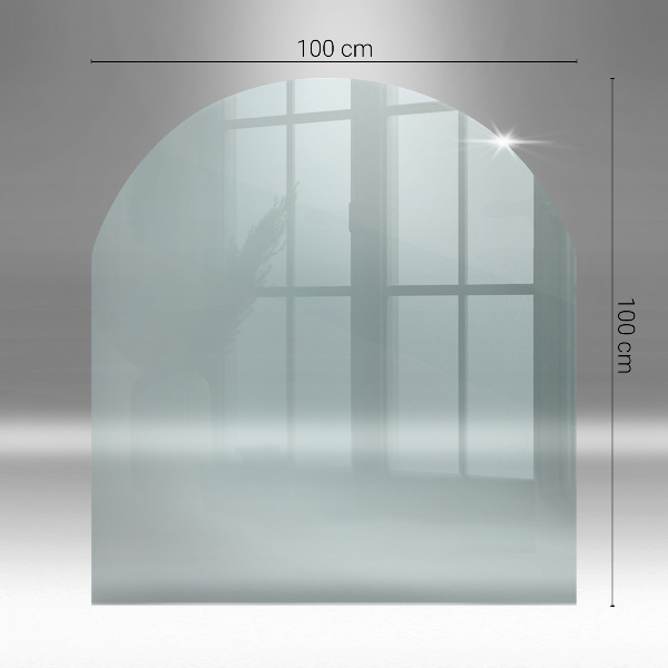 Plaque de sol en verre pour poêle 100x100 cm