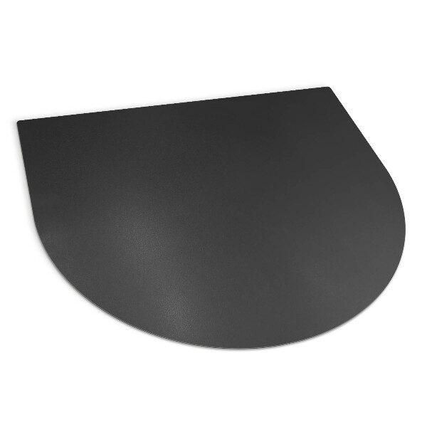 Plaque de protection de sol en acier noir pour poêle à bois 100x100 cm