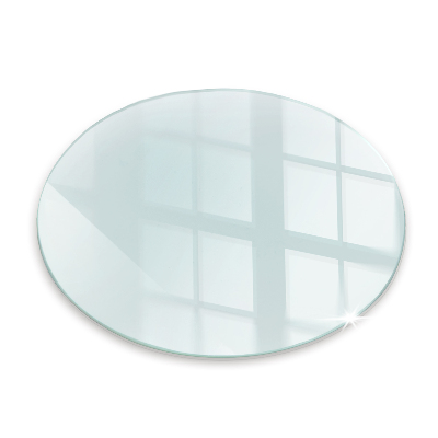 Plaque de verre pour cheminée fi80 cm