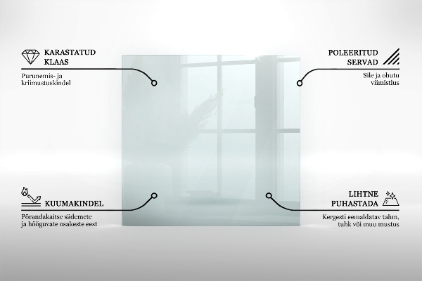 Plaque de sol en verre pour poêle 60x40 cm