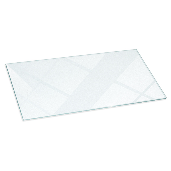 Plaque sous poêle rectangulaire semi-transparente 100x50 cm
