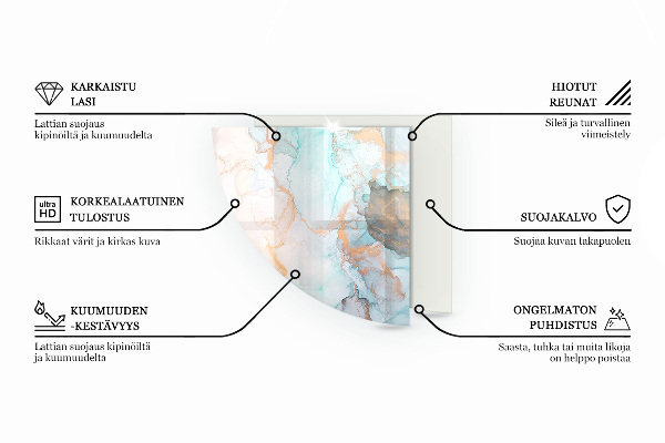 Quart-de-cercle plaque protection sol devant cheminée en verre texture du béton brut