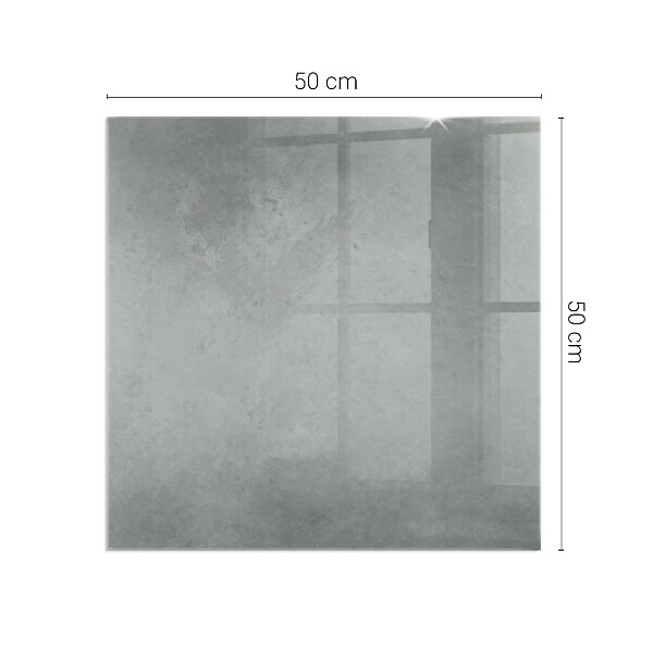 Carrée plaque de sol en verre pour poêle Texture de béton avec effet