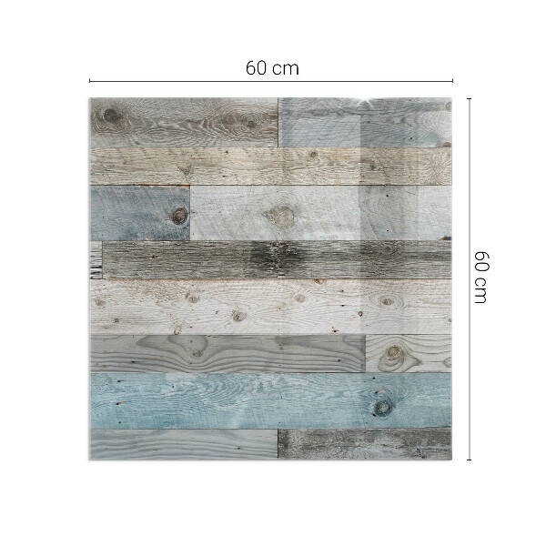 Carrée plaque protection sol devant cheminée en verre Planches de différentes teintes