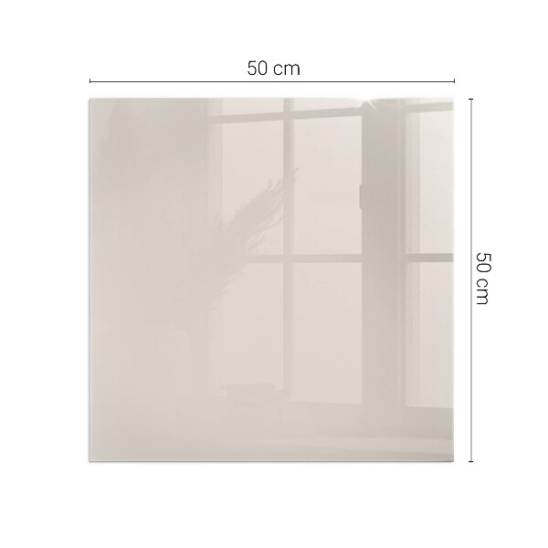 Carrée plaque protection sol devant cheminée en verre Couleur rose pâle