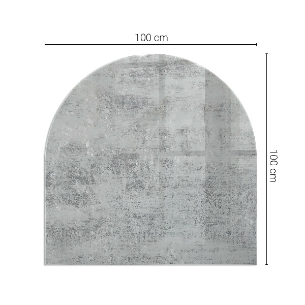 Demi-arrondi plaque de sol en verre pour poêle texture de fond abstraite