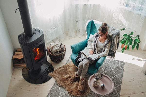 Ronde plaque de verre pour cheminée nuage abstrait de solides
