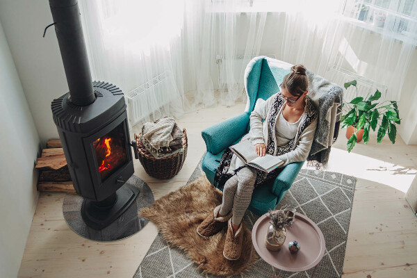 Ronde plaque de verre pour cheminée texture de surface brute