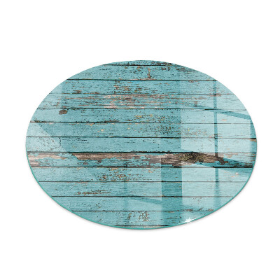 Ronde verre sous poêle à bois planches de style rustique