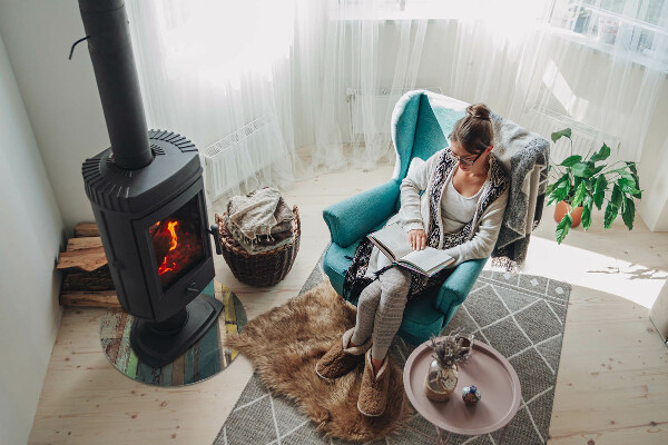 Ronde plaque de verre pour cheminée Planches de différentes teintes