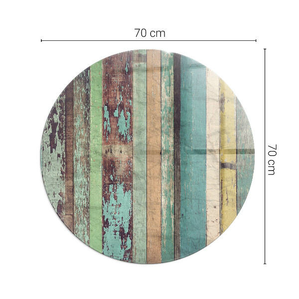 Ronde plaque de verre pour cheminée Planches de différentes teintes