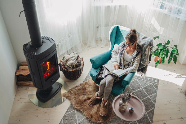 Ronde plaque de verre pour cheminée Motif abstrait en marbre