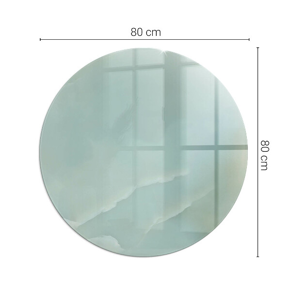 Ronde vitre sous poêle à bois Motif marbré délicat