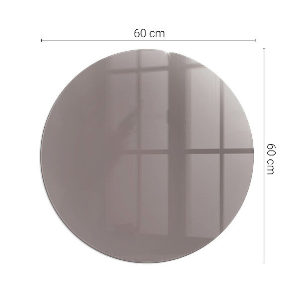 Ronde vitre sous poêle à bois Couleur beige