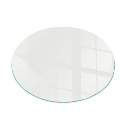 Ronde verre sous poêle à bois Couleur ivoire