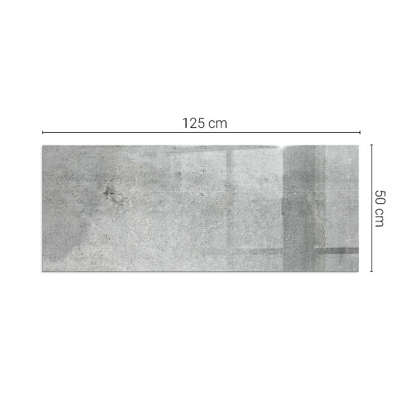 Rectangulaire plaque verre pour poêle texture du béton brut