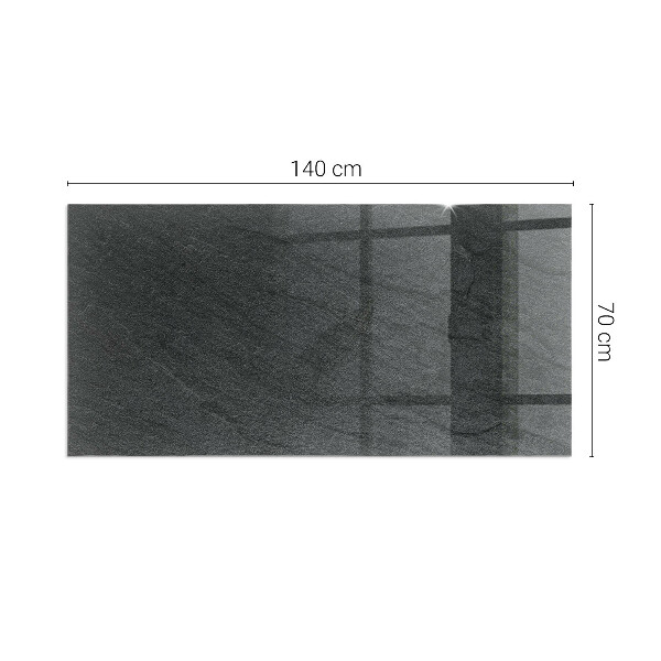 Rectangulaire plaque verre pour poêle texture de surface de la pierre