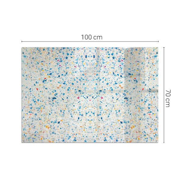 Rectangulaire plaque verre pour poêle Motif de texture abstrait