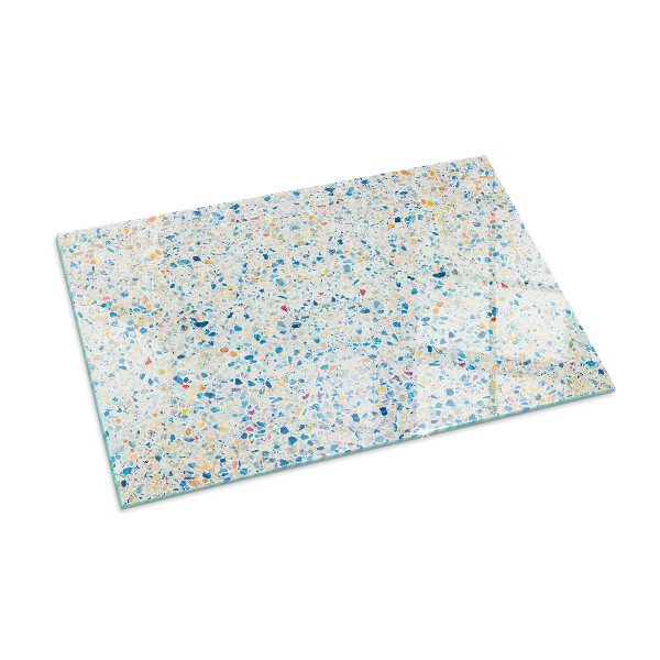 Rectangulaire plaque verre pour poêle Motif de texture abstrait