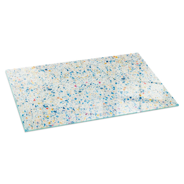 Rectangulaire plaque verre pour poêle Motif de texture abstrait