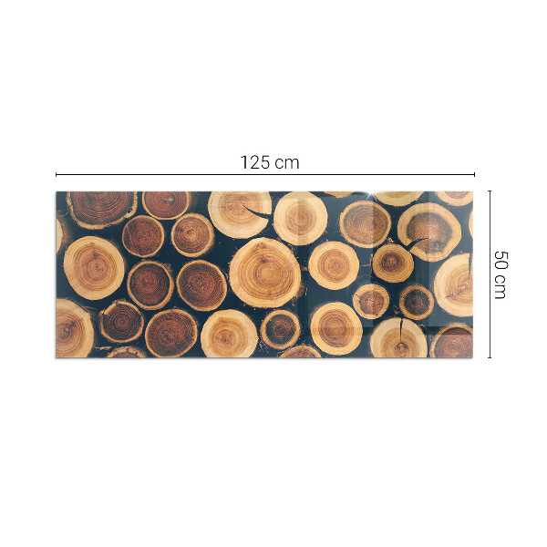 Rectangulaire plaque verre pour poêle Boîte en bois découpé