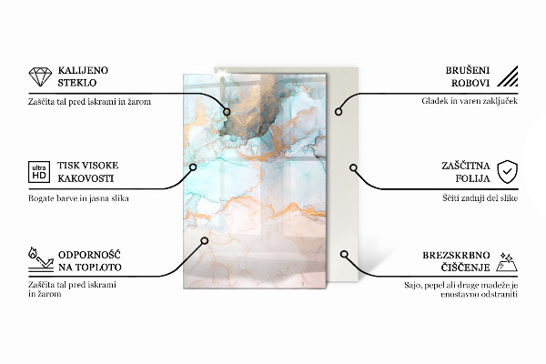 Rectangulaire plaque verre pour poêle Boîte en bois découpé
