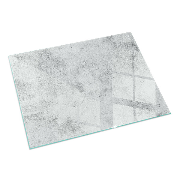 Rectangulaire plaque verre pour poêle texture du béton brut