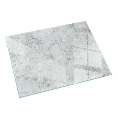 Rectangulaire plaque verre pour poêle texture du béton brut