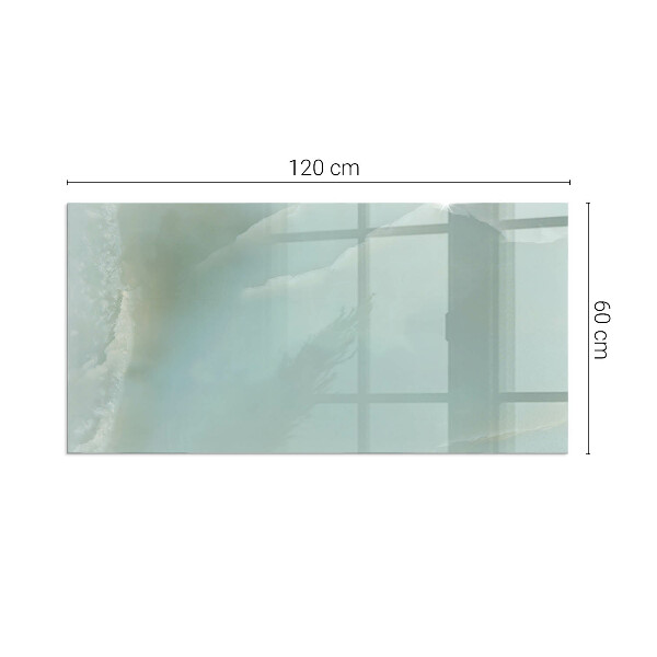 Rectangulaire plaque protection sol devant cheminée en verre Motif marbré délicat