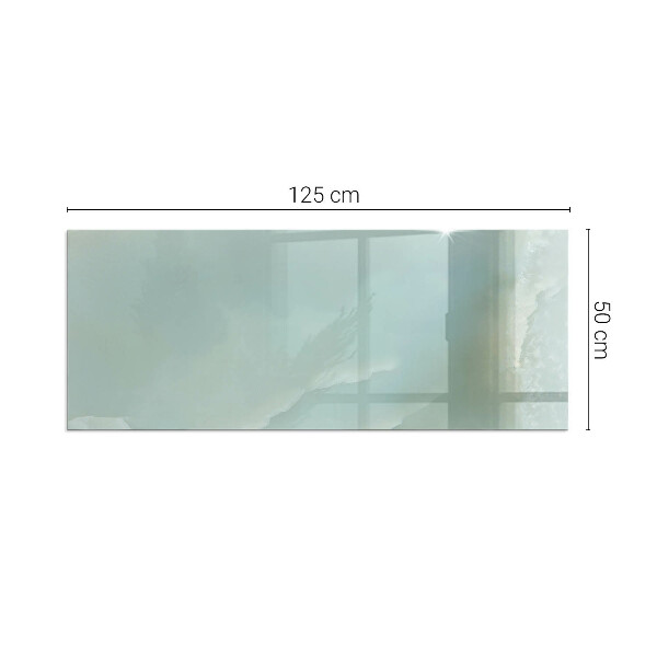 Rectangulaire plaque protection sol devant cheminée en verre Motif marbré délicat