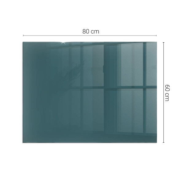 Rectangulaire plaque verre pour poêle Couleur de la mer