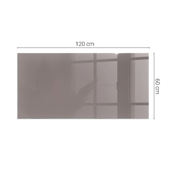 Rectangulaire plaque protection sol devant cheminée en verre Couleur beige