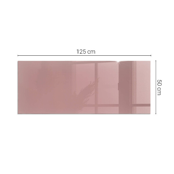 Rectangulaire plaque protection sol devant cheminée en verre Couleur rose