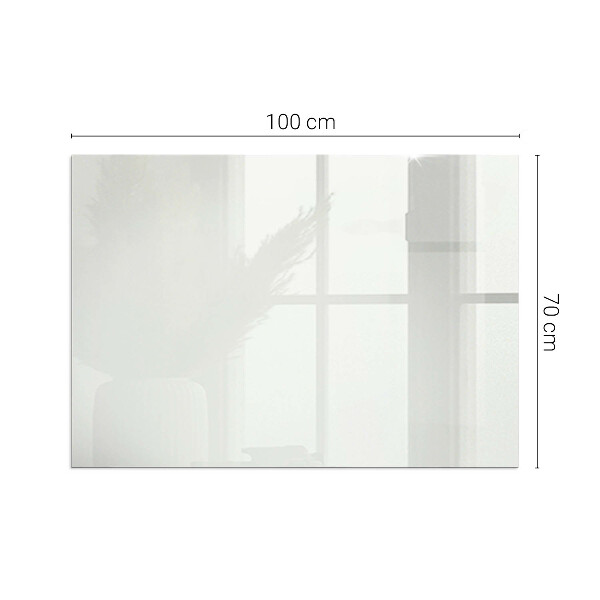 Rectangulaire plaque verre pour poêle Couleur ivoire