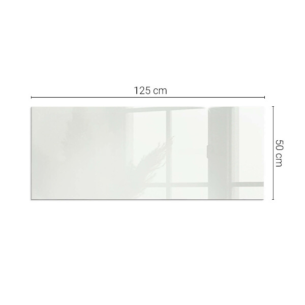 Rectangulaire plaque verre pour poêle Couleur ivoire