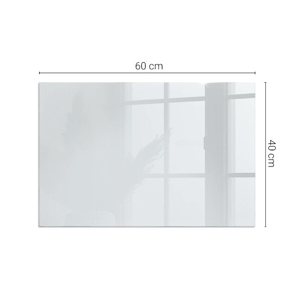 Rectangulaire plaque de sol en verre pour poêle Couleur blanche
