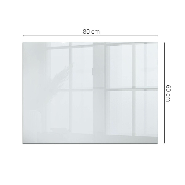 Rectangulaire plaque de sol en verre pour poêle Couleur blanche