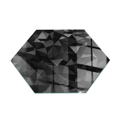 Hexagonale vitre sous poêle à bois Géométrie tridimensionnelle