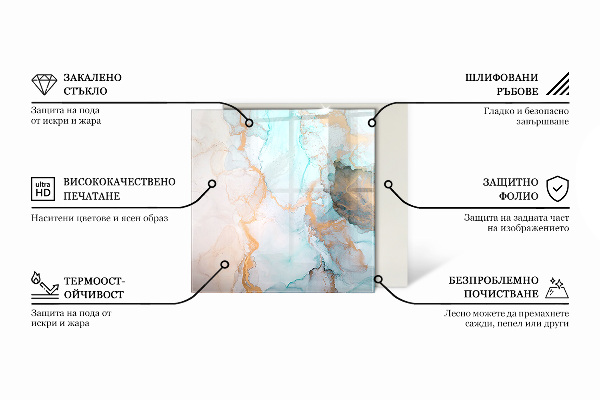 Hexagonale vitre sous poêle à bois Planches de différentes teintes