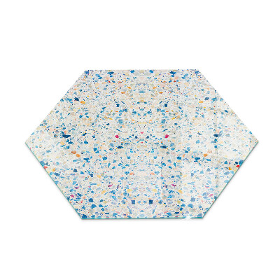 Hexagonale verre sous poêle à bois Motif de texture abstrait
