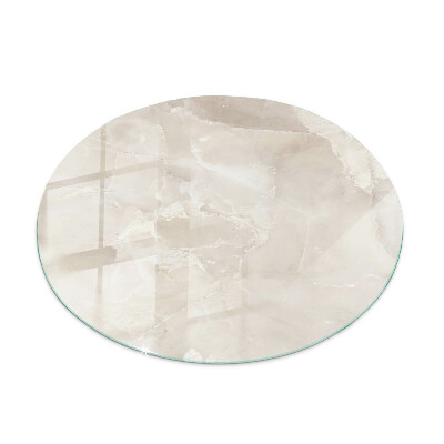 Dessus de table rond Composition graphique en marbre