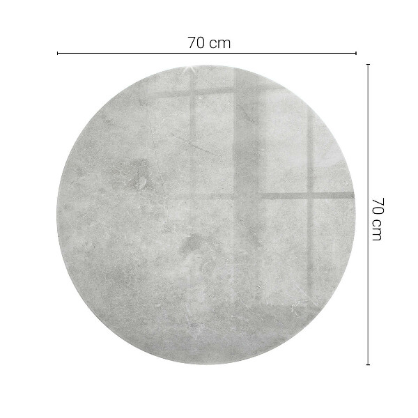 Dessus de table rond Rayures sur la surface du béton