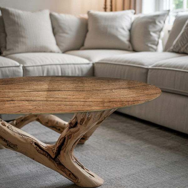 Dessus de table rond Motif forêt élégant