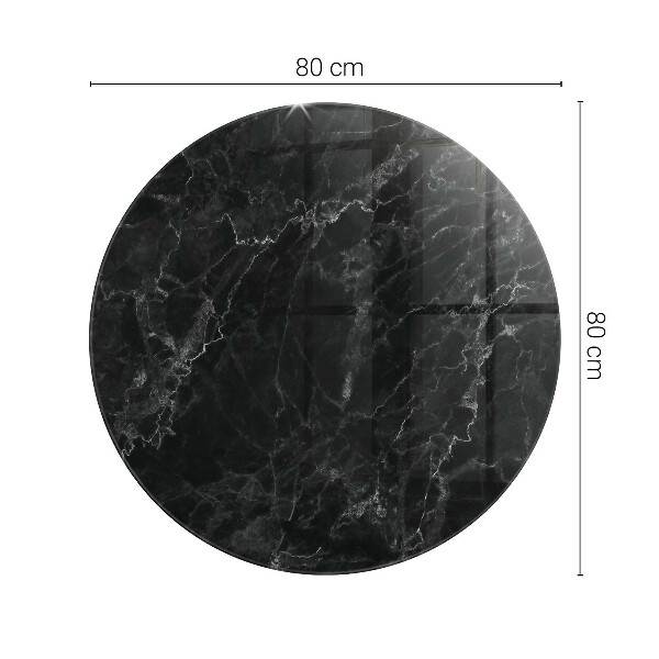 Dessus de table rond Marbre aux veines délicates