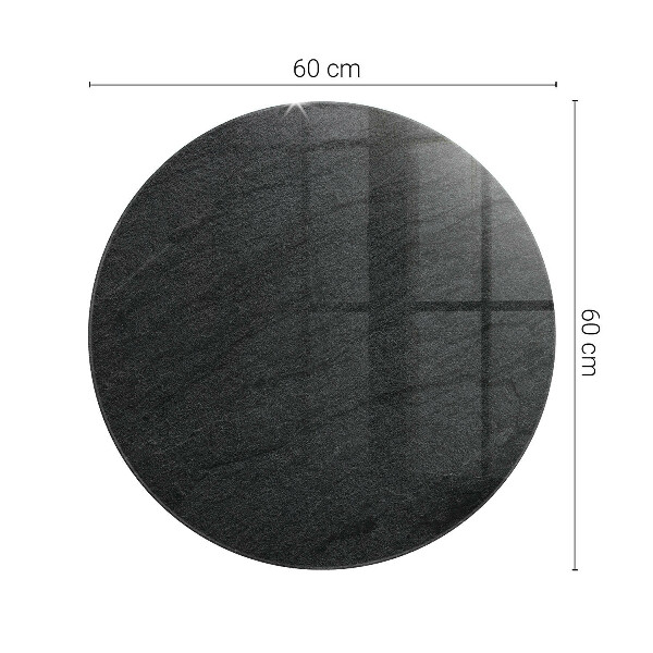 Dessus de table rond Motif de texture de pierre