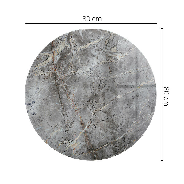 Dessus de table rond Motif marbre élégant